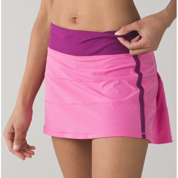 Lululemon Pace Rival Skirt II Pink Paradise/Regal Plum 6 - Picture 3 of 16
